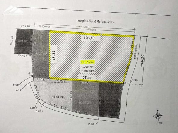 Land For Sale On The Super Highway 11 - Fa Ham, Mueang Chiang Mai - PC-MC001-4