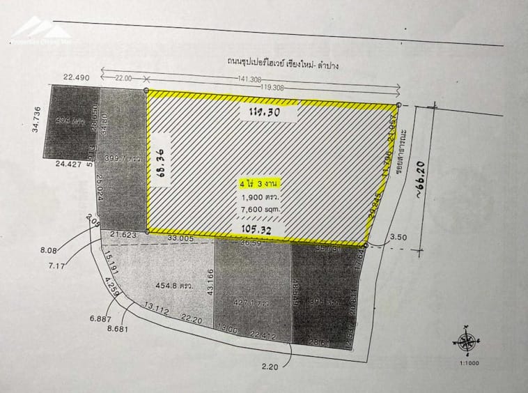 Land For Sale On The Super Highway 11 - Fa Ham, Mueang Chiang Mai - PC-MC001-4