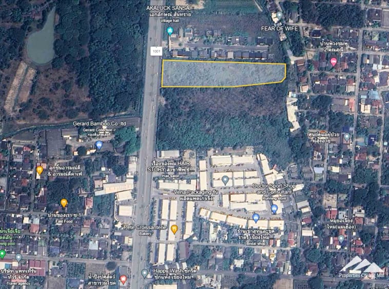 Land For Sale On Hwy 1001 In San Sai, Chiang Mai - PC-SAN004-9229