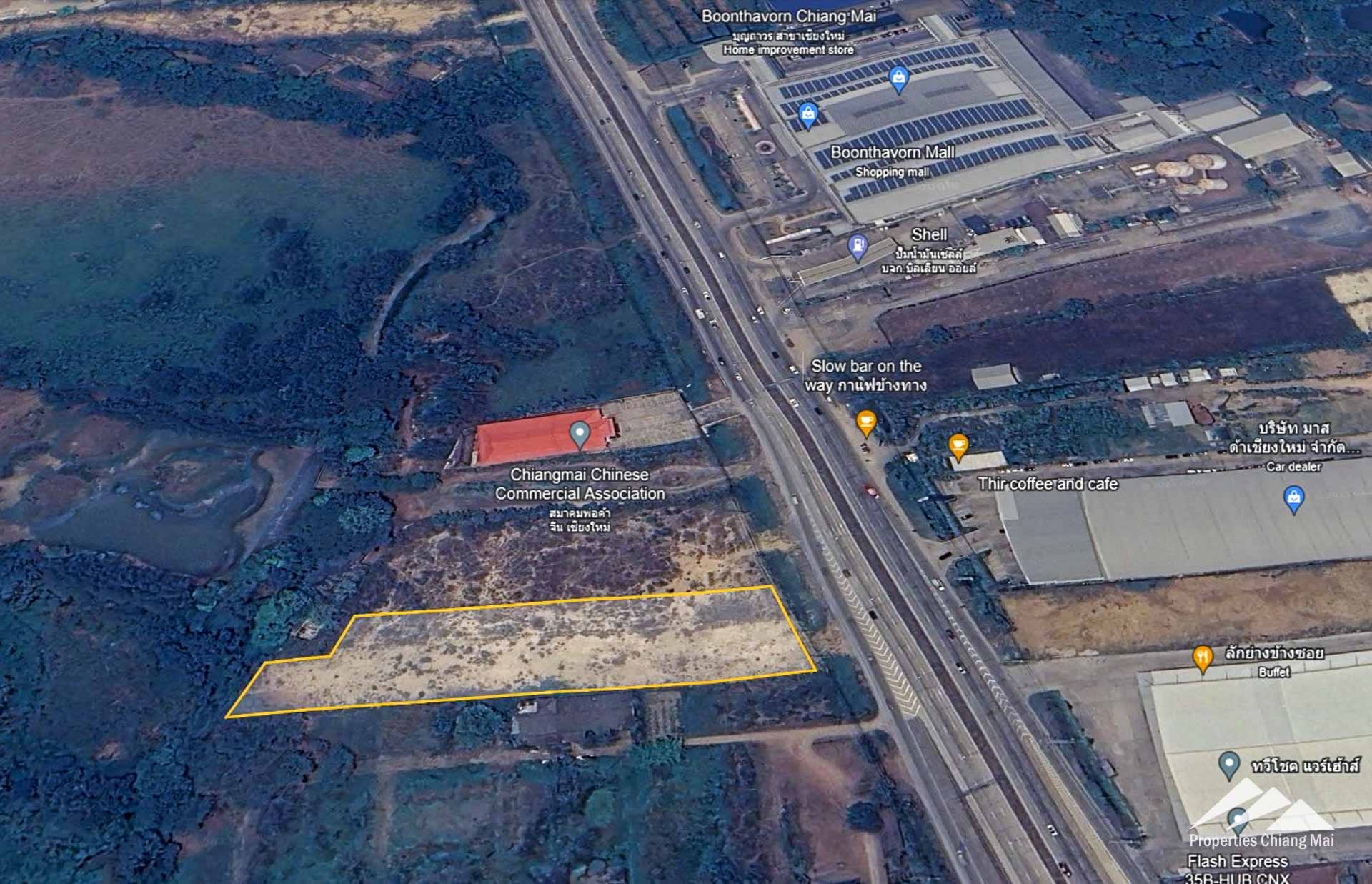 Land For Sale on Super Hwy 11 In Saraphi, Chiang