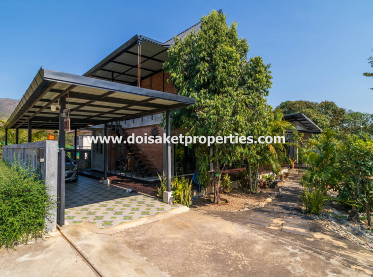 Doi Saket-DSP-(HS365-06) Beautifully-Designed 4-Bedroom Modern Home with 2-Bedroom Guest House for Sale in Luang Nuea