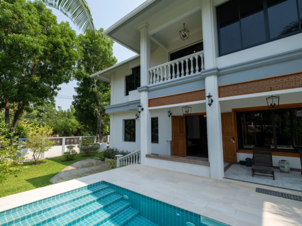 Doi Saket-DSP-(HS366-06) 4-Bedroom Riverside Pool Villa with Royal Provenance for Sale in Doi Saket