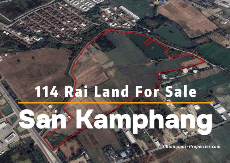 114 Rai Prime Land for Sale in San Kamphaeng