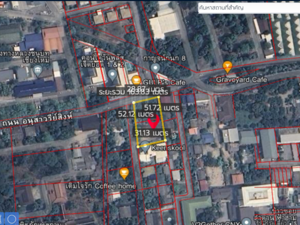 Land for sale in Jed yod 3 Ngan 76 Sq.wa. near Maya (ID:234LS)-MR-234LS