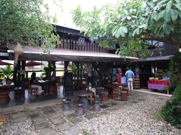 Lanna style resort complex with a resident and restaurant for sale in Chiang Mai town-SHG-CM09