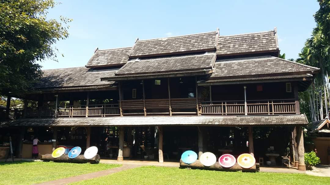 Lanna style resort complex with a resident and restaurant for sale in Chiang Mai town-SHG-CM09