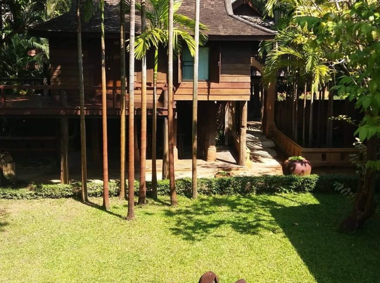 Lanna style resort complex with a resident and restaurant for sale in Chiang Mai town-SHG-CM09