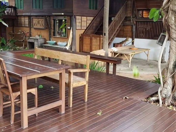 Lanna style resort complex with a resident and restaurant for sale in Chiang Mai town-SHG-CM09