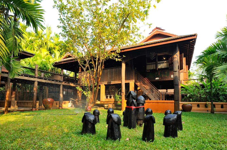 Lanna style resort complex with a resident and restaurant for sale in Chiang Mai town-SHG-CM09