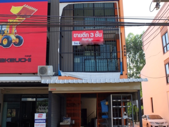 Three Storey Commercial Building Shophouse For Sale Sansai Chiang Mai-I-3102