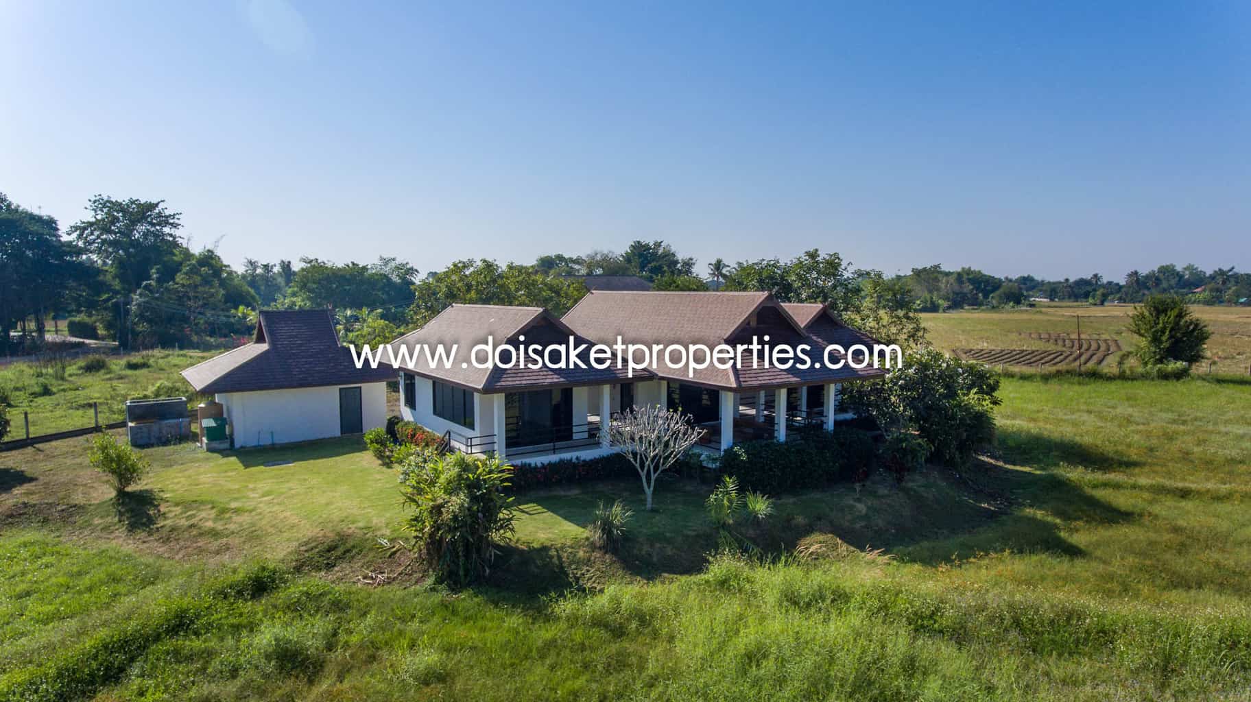 Doi Saket-DSP-(HS294-02) Beautiful Home for Sale on Nearly 4.5 Rai of Land in Doi Saket