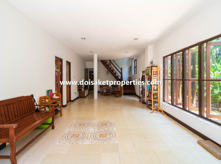 Doi Saket-DSP-(HS329-05) 5-Bedroom Family Home and Guest Bungalow with Gorgeous Gardens for Sale near Tao Garden in Luang Nuea