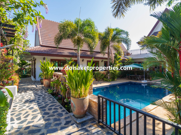 Doi Saket-DSP-(HS330-04) Large and Beautiful Resort-Style Home with Swimming Pool for Sale in Doi Saket