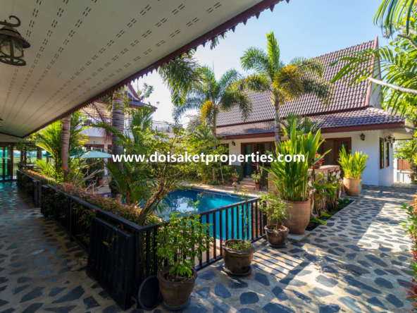 Doi Saket-DSP-(HS330-04) Large and Beautiful Resort-Style Home with Swimming Pool for Sale in Doi Saket