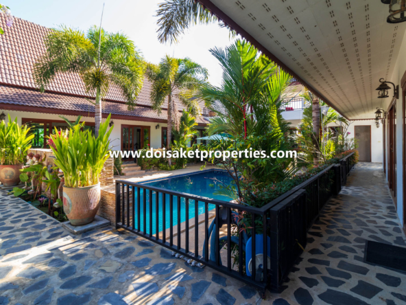 Doi Saket-DSP-(HS330-04) Large and Beautiful Resort-Style Home with Swimming Pool for Sale in Doi Saket