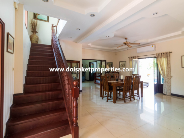 Doi Saket-DSP-(HS332-04) Outstanding 4-Bedroom Family Home with Swimming Pool for Sale in Luang Nuea