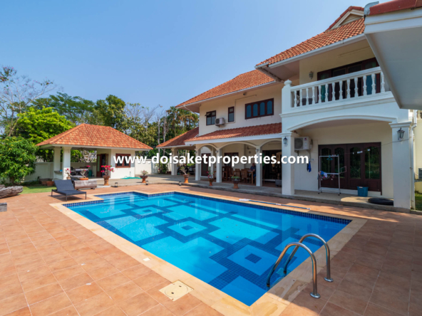 Doi Saket-DSP-(HS332-04) Outstanding 4-Bedroom Family Home with Swimming Pool for Sale in Luang Nuea