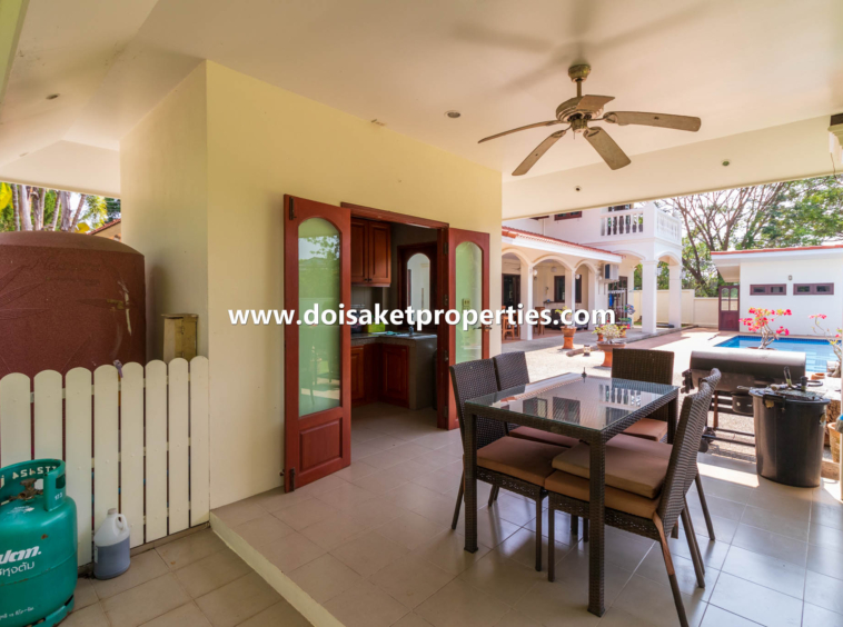 Doi Saket-DSP-(HS332-04) Outstanding 4-Bedroom Family Home with Swimming Pool for Sale in Luang Nuea