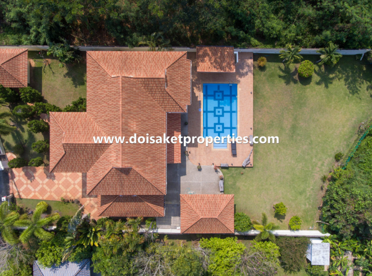 Doi Saket-DSP-(HS332-04) Outstanding 4-Bedroom Family Home with Swimming Pool for Sale in Luang Nuea