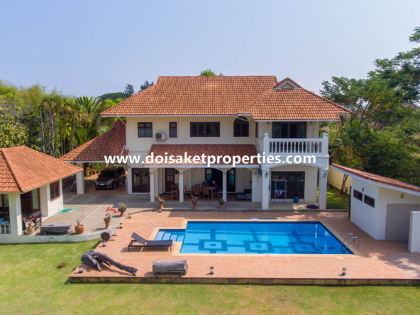 Doi Saket-DSP-(HS332-04) Outstanding 4-Bedroom Family Home with Swimming Pool for Sale in Luang Nuea