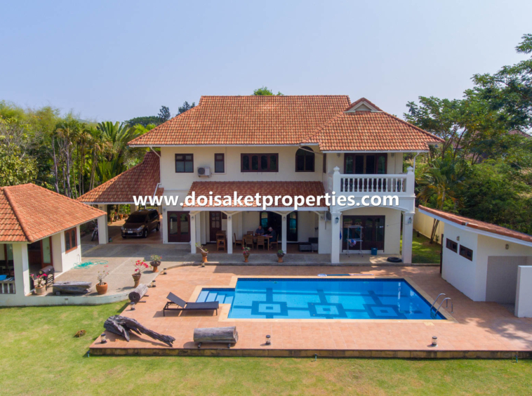 Doi Saket-DSP-(HS332-04) Outstanding 4-Bedroom Family Home with Swimming Pool for Sale in Luang Nuea