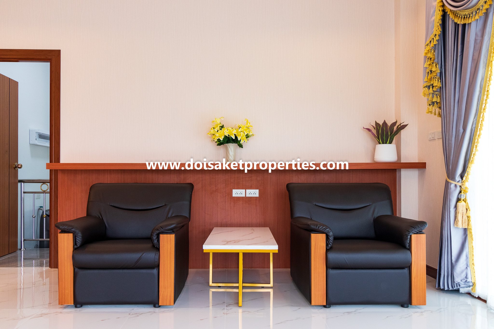 Doi Saket-DSP-(HS347-04) New Modern-Style Home with Swimming Pool and Views for Sale in Choeng Doi