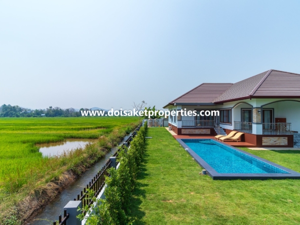 Doi Saket-DSP-(HS347-04) New Modern-Style Home with Swimming Pool and Views for Sale in Choeng Doi