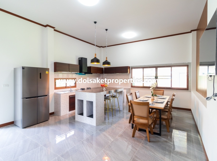 Doi Saket-DSP-(HS347-04) New Modern-Style Home with Swimming Pool and Views for Sale in Choeng Doi