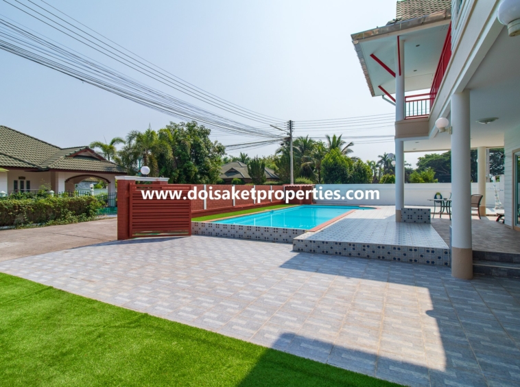 Doi Saket-DSP-(HS349-03) 3-Bedroom Family Home with Swimming Pool for Sale in Talat Kwan