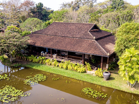 Doi Saket-DSP-(HS353-24) Amazing 24+ Rai Northern Thai Luxury “Sanctuary” Property for Sale in Luang Nuea