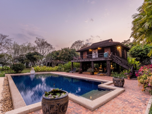 Doi Saket-DSP-(HS353-24) Amazing 24+ Rai Northern Thai Luxury “Sanctuary” Property for Sale in Luang Nuea