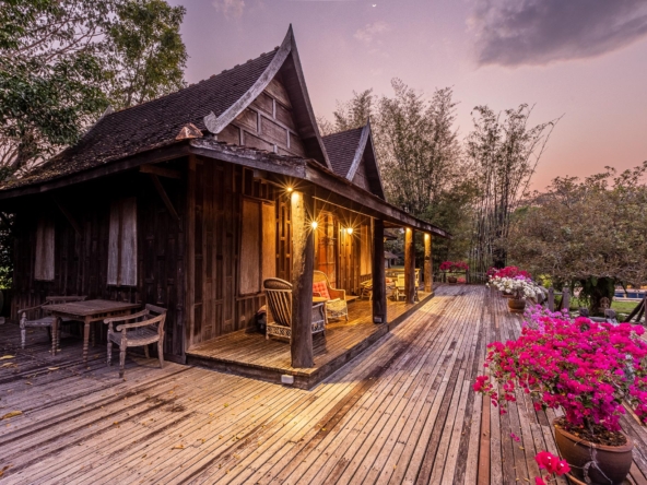 Doi Saket-DSP-(HS353-24) Amazing 24+ Rai Northern Thai Luxury “Sanctuary” Property for Sale in Luang Nuea