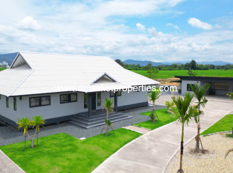 Doi Saket-DSP-(HS363-04) Beautiful 4-Bedroom Modern Home with Great Mountain Views for Sale in Pa Pong