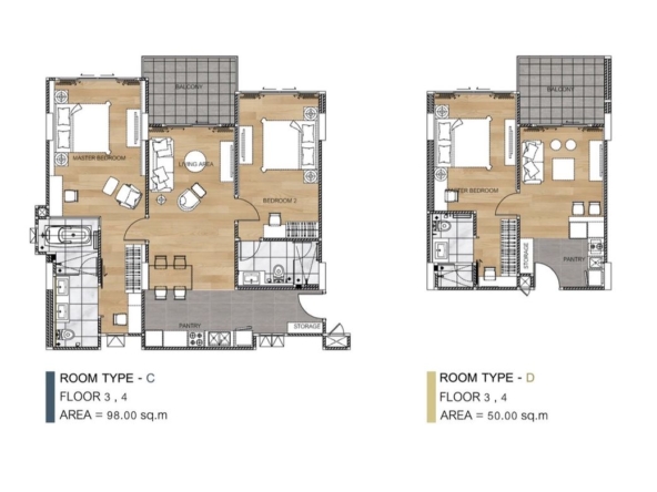 Luxury 2 bed unit for sale in Chang Kian