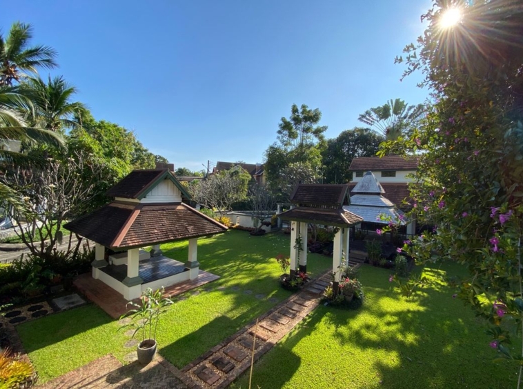 Balinese style house for sale at Land and House project in San Sai