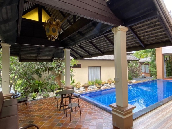 Lanna style house with pool for rent or sale in Doi Saket