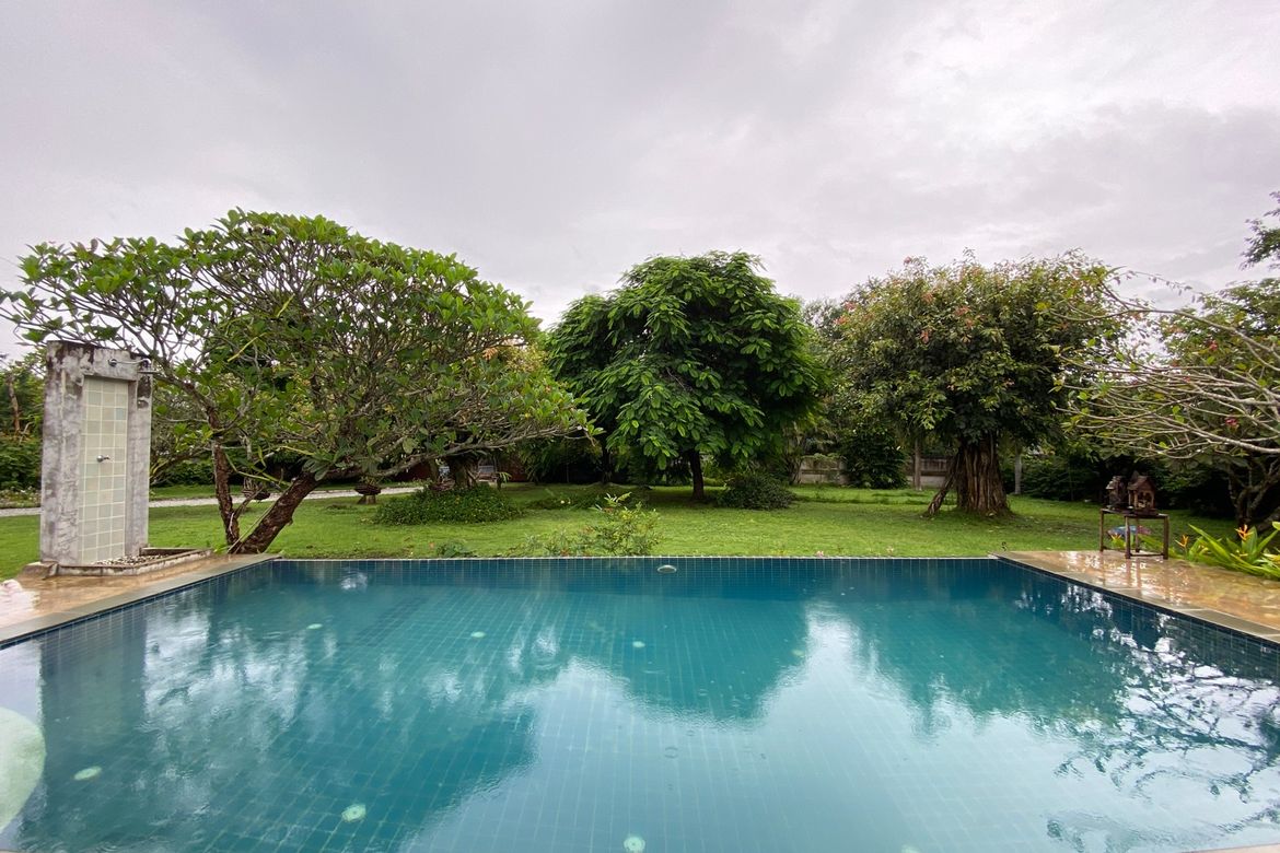 A unique pool villa for rent or sale in Mae On