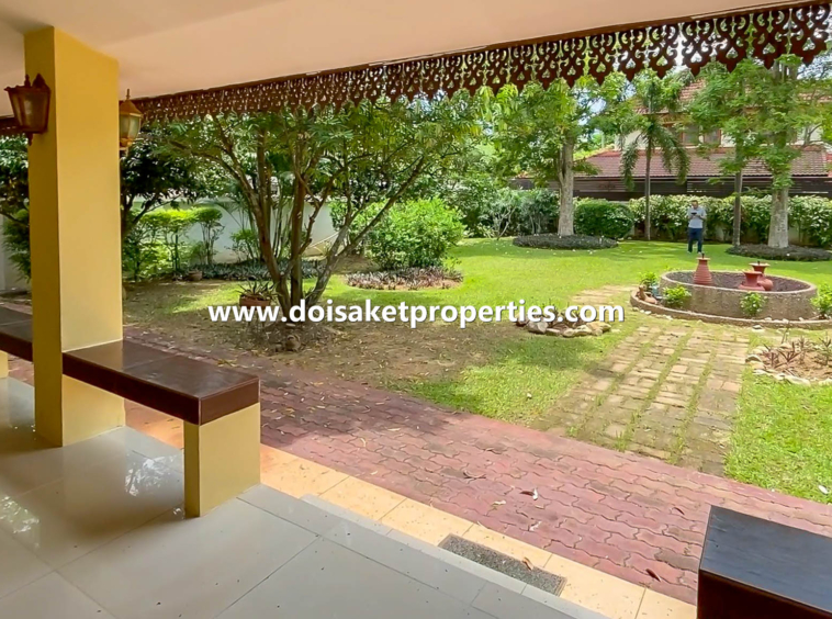 Mae Rim-DSP-(HS323-03) Lovely 3-Bedroom Home with Beautiful Gardens for Sale in Mueang Kaeo