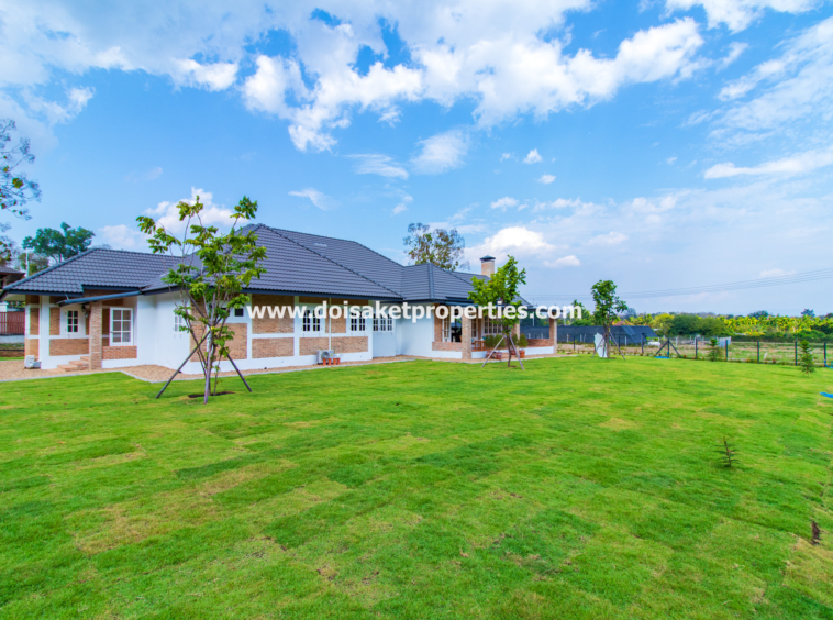 Mae Rim-DSP-(HS364-03) Beautiful Brand New 3-Bedroom English Country Cottage Home for Sale in Huai Sai