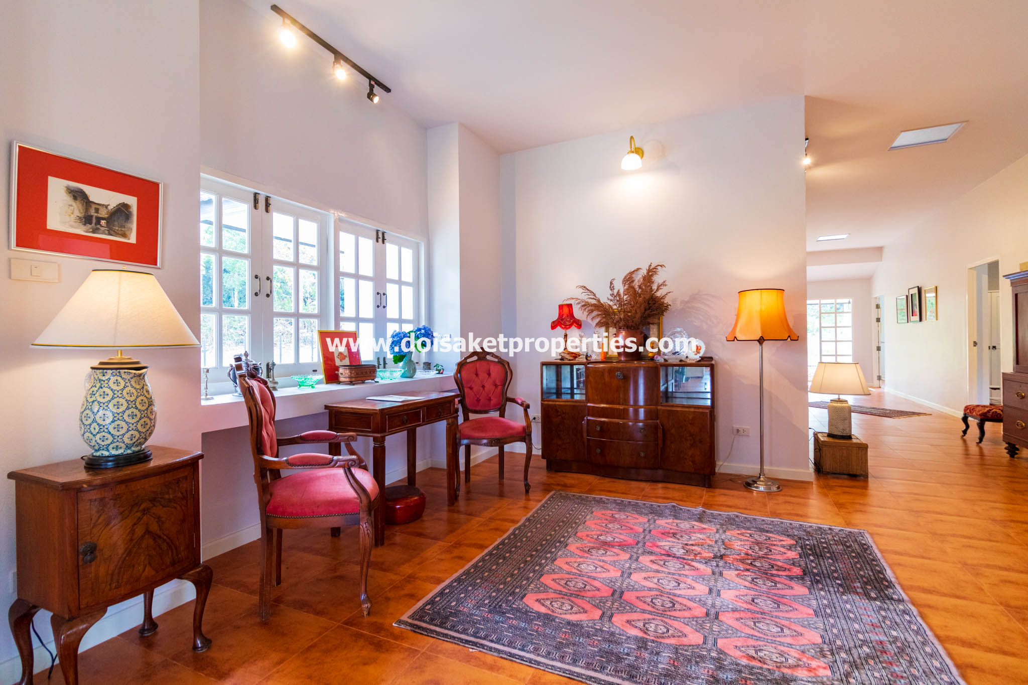 Mae Rim-DSP-(HS364-03) Beautiful Brand New 3-Bedroom English Country Cottage Home for Sale in Huai Sai