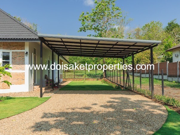 Mae Rim-DSP-(HS364-03) Beautiful Brand New 3-Bedroom English Country Cottage Home for Sale in Huai Sai