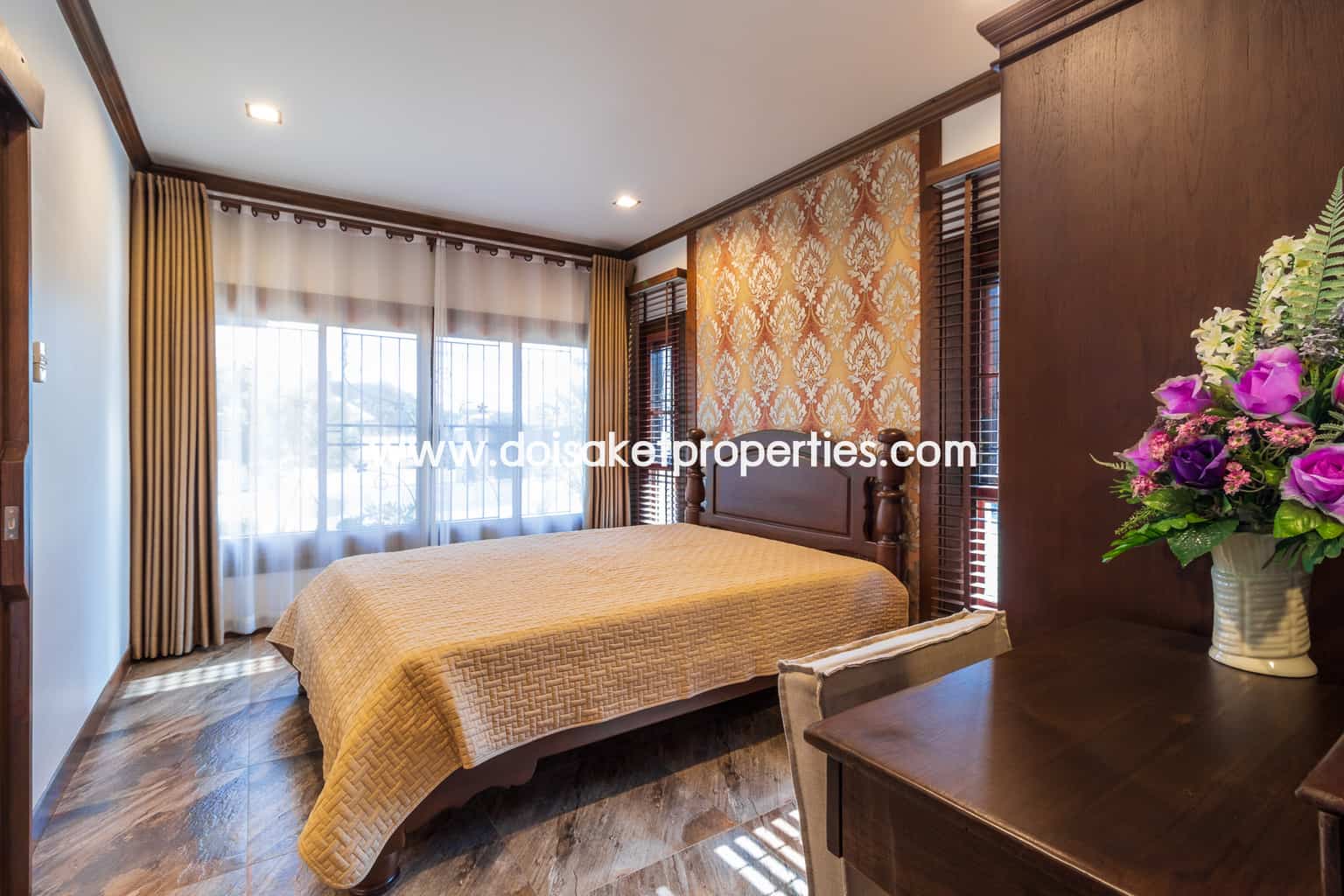 San Sai-DSP-(HS210-04) Gorgeous 2 Storey Home with Swimming Pool for Sale in a Moo Baan in San Na Meng