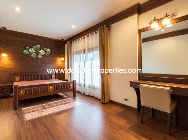 San Sai-DSP-(HS210-04) Gorgeous 2 Storey Home with Swimming Pool for Sale in a Moo Baan in San Na Meng