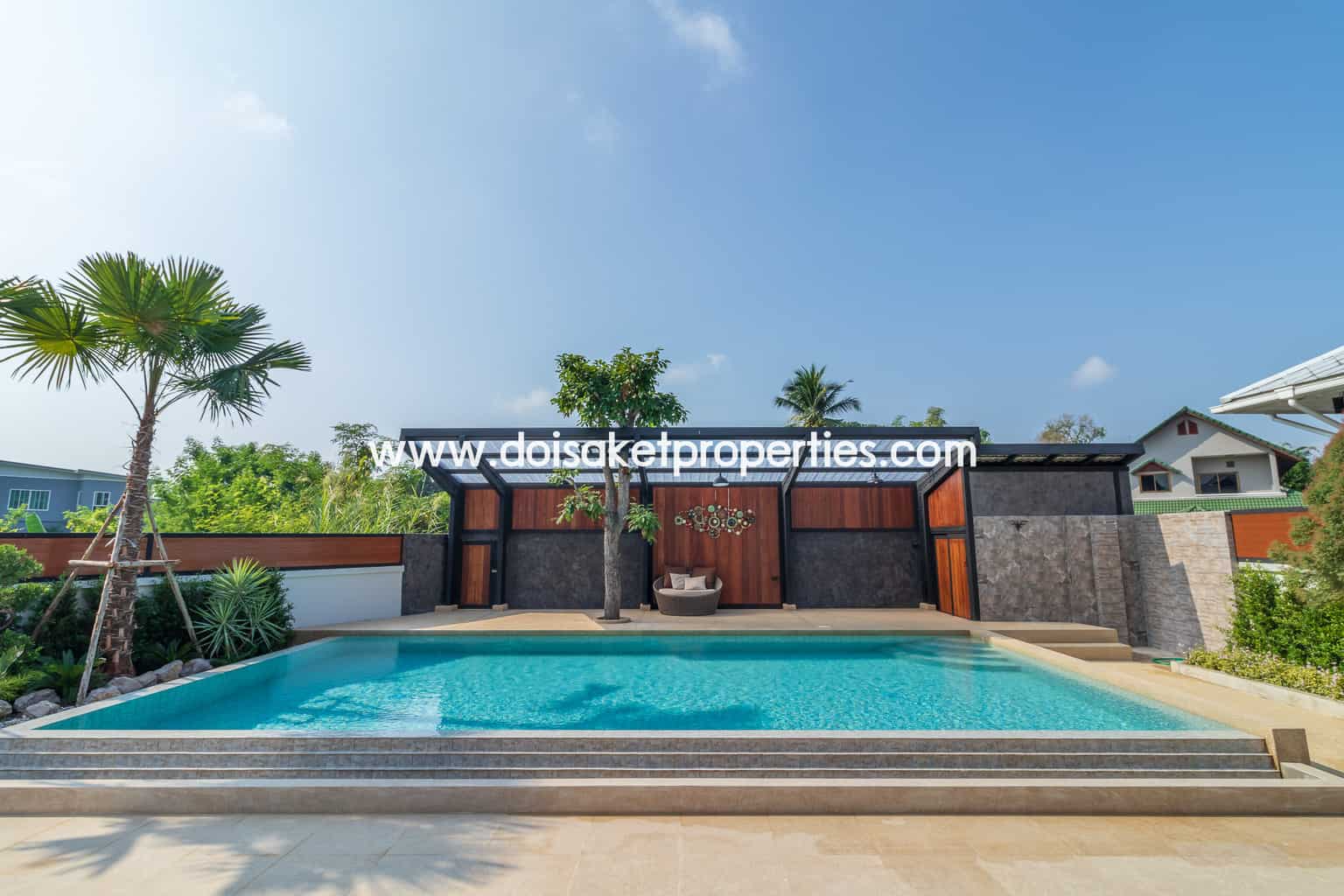 San Sai-DSP-(HS210-04) Gorgeous 2 Storey Home with Swimming Pool for Sale in a Moo Baan in San Na Meng