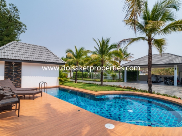 San Sai-DSP-(HS312-05) Incredible 5+ Bedroom Home with Swimming Pool for Sale near Maejo University in San Sai