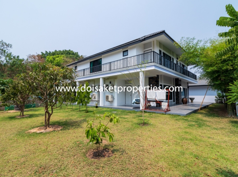 San Sai-DSP-(HS312-05) Incredible 5+ Bedroom Home with Swimming Pool for Sale near Maejo University in San Sai