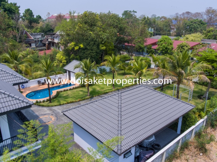 San Sai-DSP-(HS312-05) Incredible 5+ Bedroom Home with Swimming Pool for Sale near Maejo University in San Sai