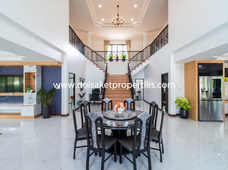 San Sai-DSP-(HS312-05) Incredible 5+ Bedroom Home with Swimming Pool for Sale near Maejo University in San Sai