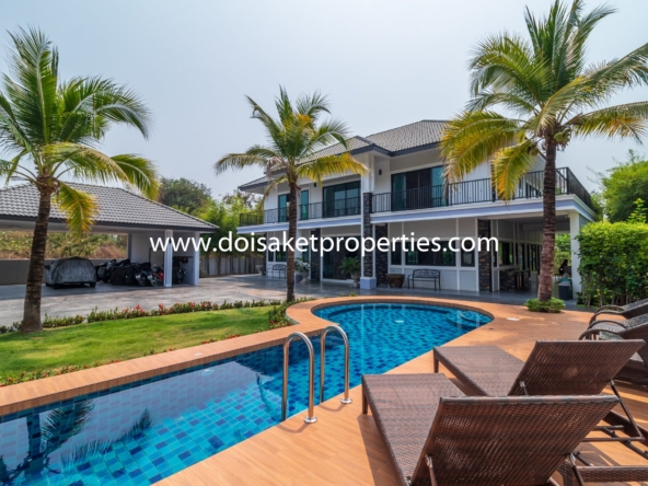 San Sai-DSP-(HS312-05) Incredible 5+ Bedroom Home with Swimming Pool for Sale near Maejo University in San Sai