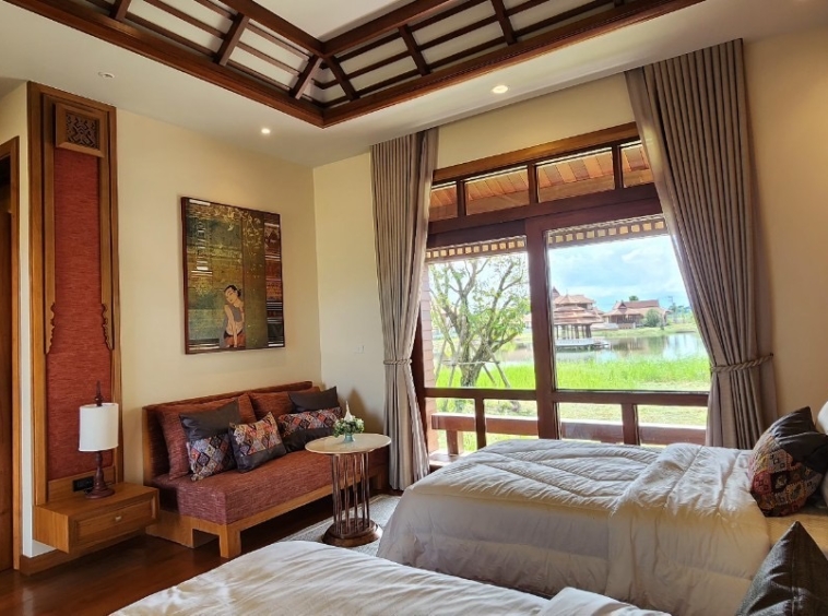 Magnificent 5 Bedroom Lanna Pool Villa for sale in Luang Nua Doi Saket-SHG-HS502